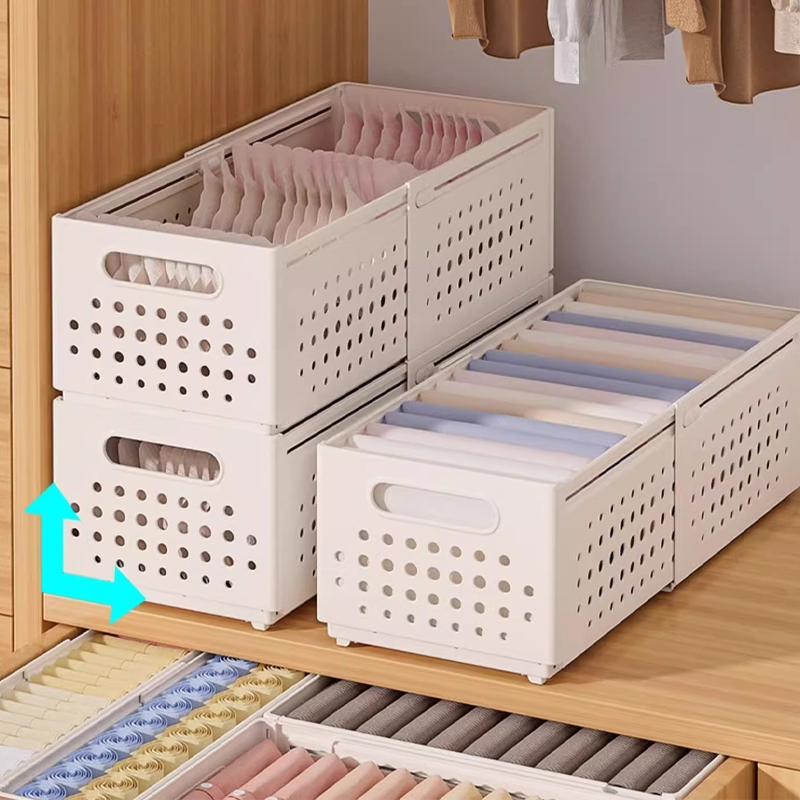 🗄️ 48 % RABATT NÅ! ✨ Uttrekkbar justerbar skuffeorganisator – Tilpassbar layout, solid materiale og enkel å rengjøre 🏠