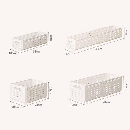 🗄️ 48 % RABATT NÅ! ✨ Uttrekkbar justerbar skuffeorganisator – Tilpassbar layout, solid materiale og enkel å rengjøre 🏠
