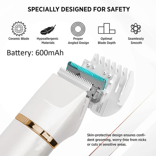 🎉Nyttårsgave 48 % RABATT!⚡3-i-1 trådløs kroppstrimmer for menn - Keramiske blader (trygt for sensitiv hud): Perfekt for daglig stell!