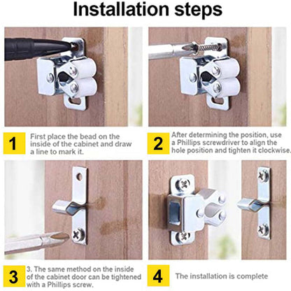 🔥Dagens begrensede tidsbegrensede 48 % rabatt🔥Klassiske skapdørtrykklåser i rustfritt stål