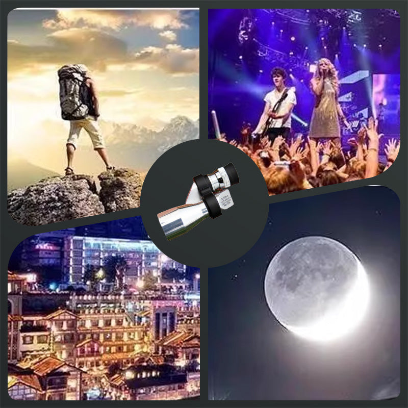 HD-nattsyn med høy zoom og mini-monokulær