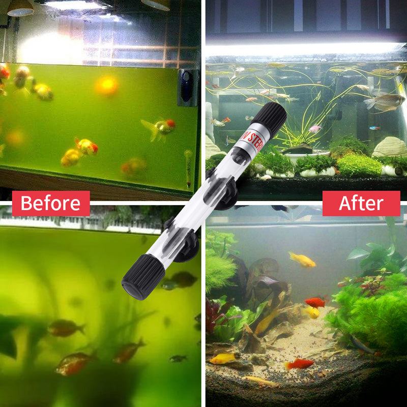 Tidsinnstilt UV-sterilisator for desinfeksjon av fiskevann