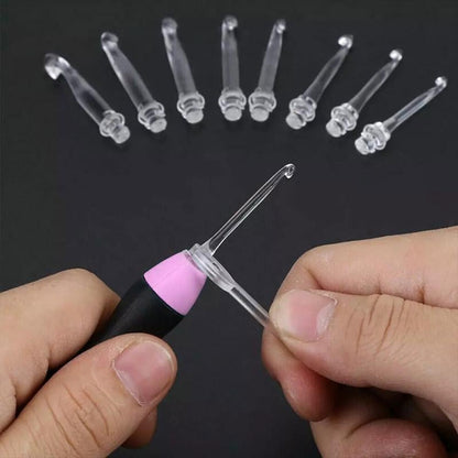 Heklenåler med LED-lys, 11 stk