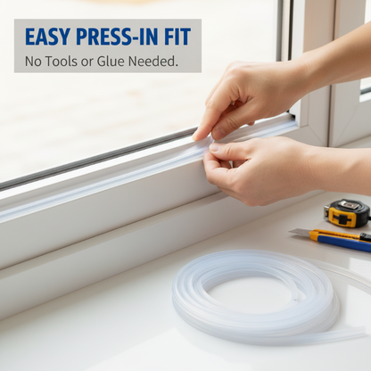 1M tetningslist for lydisolering og støvisolering