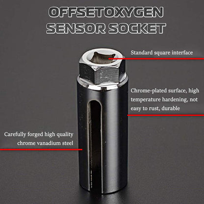 📢📢48 % RABATT!! ⏰O2-sensor med offset-hylse og gjengesøker til bil, 5 deler, sett🚗🔧