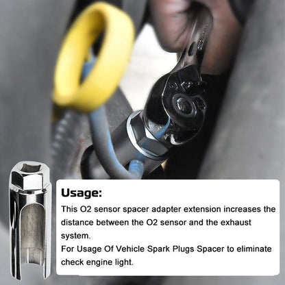 📢📢48 % RABATT!! ⏰O2-sensor med offset-hylse og gjengesøker til bil, 5 deler, sett🚗🔧