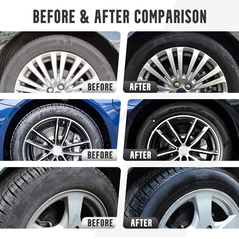 ✨Tire Shine & Protect Spray – Dyp glans, UV-beskyttelse og støvavvisende📦