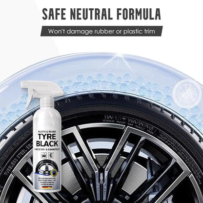 ✨Tire Shine & Protect Spray – Dyp glans, UV-beskyttelse og støvavvisende📦