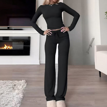 Damesett med 2 deler, topp og bukser