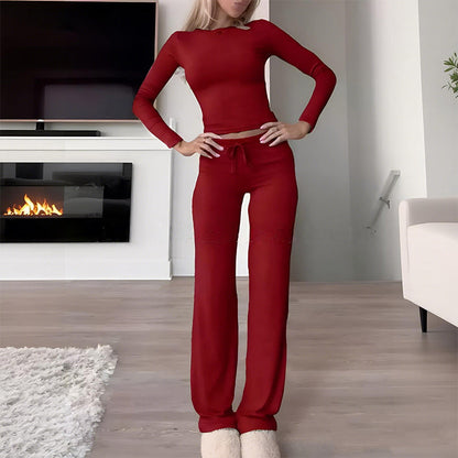 Damesett med 2 deler, topp og bukser