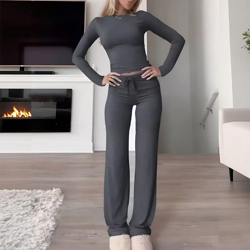 Damesett med 2 deler, topp og bukser