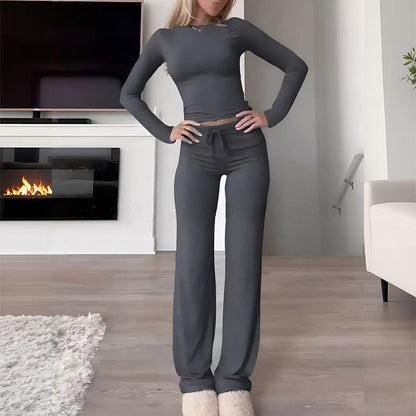 Damesett med 2 deler, topp og bukser