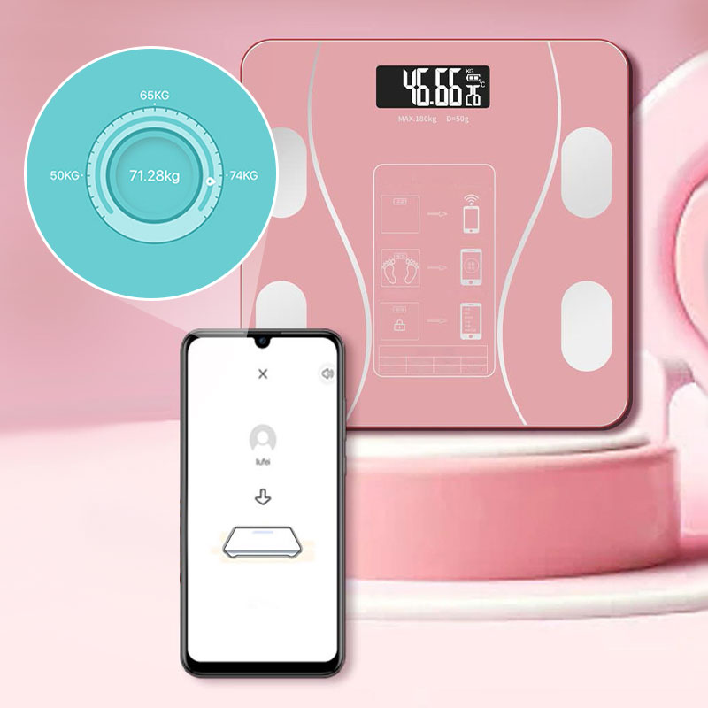 ⏳SISTE DAGS SALG 48% RABATT🔥Smart BMI digital trådløs vekt med LCD-skjerm