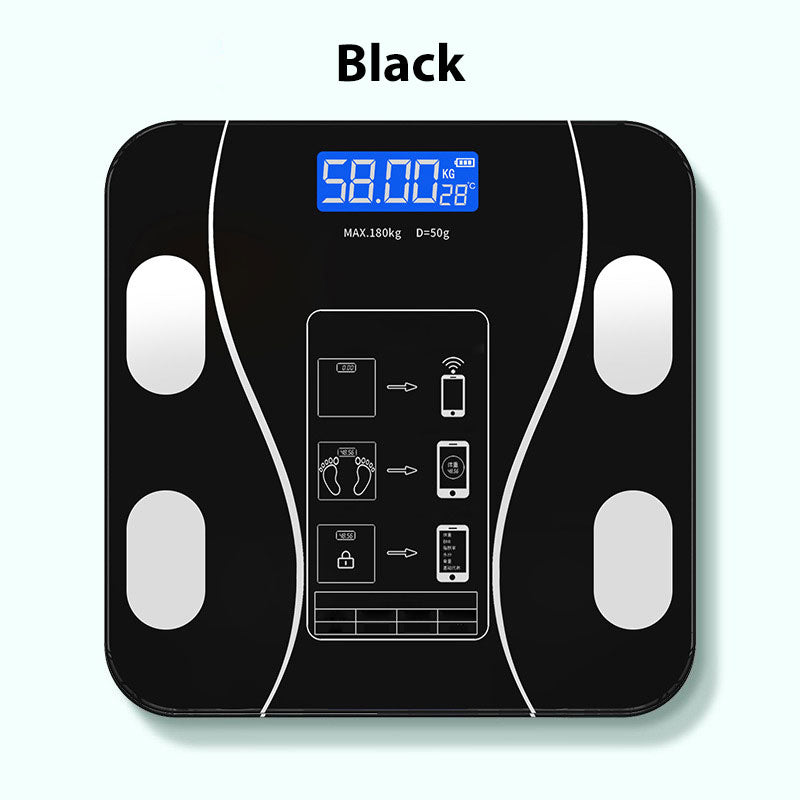 ⏳SISTE DAGS SALG 48% RABATT🔥Smart BMI digital trådløs vekt med LCD-skjerm
