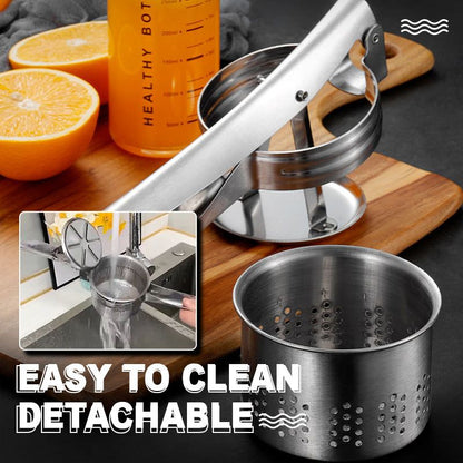 📢📢48 % RABATT!! ⏰AEX multifunksjonell potet-, juice- og matpresse i rustfritt stål