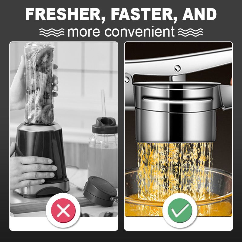 📢📢48 % RABATT!! ⏰AEX multifunksjonell potet-, juice- og matpresse i rustfritt stål