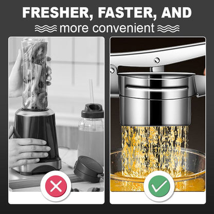 📢📢48 % RABATT!! ⏰AEX multifunksjonell potet-, juice- og matpresse i rustfritt stål