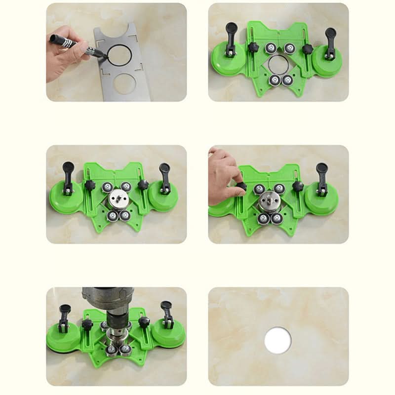 Bærbar hullfinner for keramiske fliser