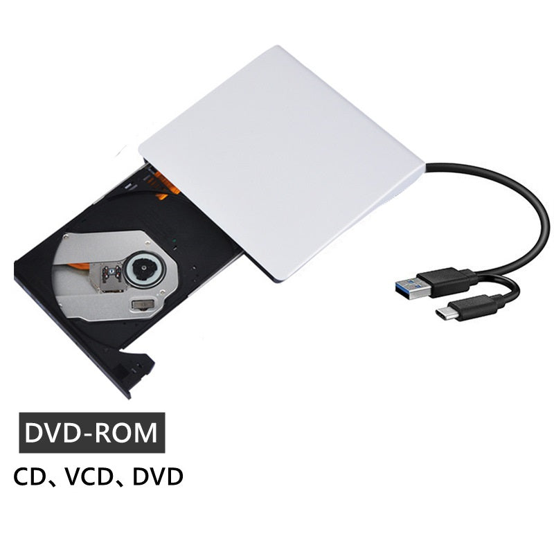 💿Ingen diskstasjon på den bærbare datamaskinen din? Nå har du det! Ekstern CD/DVD-brenner 48 % RABATT📀
