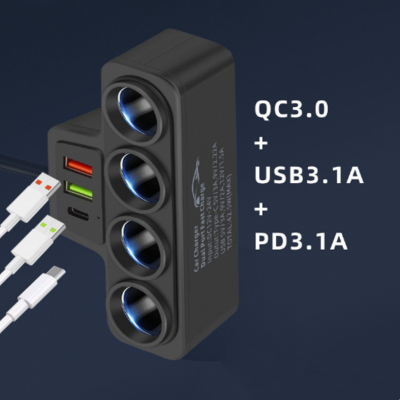 🔥Hot Sale Offers-7-i-1 sigarettenneradapter -120W effekt!⚡