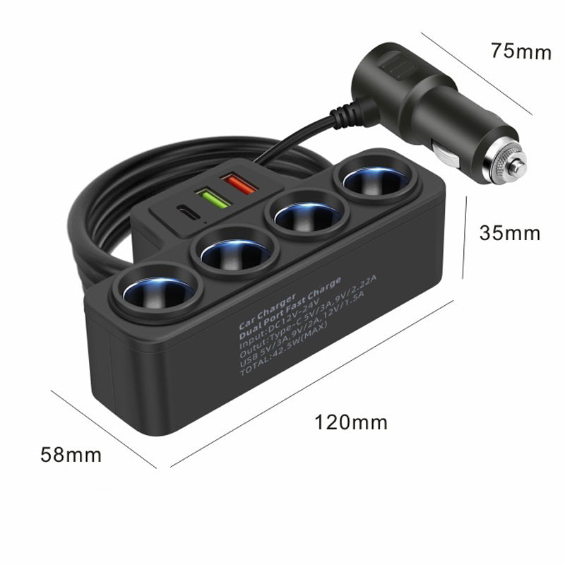 🔥Hot Sale Offers-7-i-1 sigarettenneradapter -120W effekt!⚡