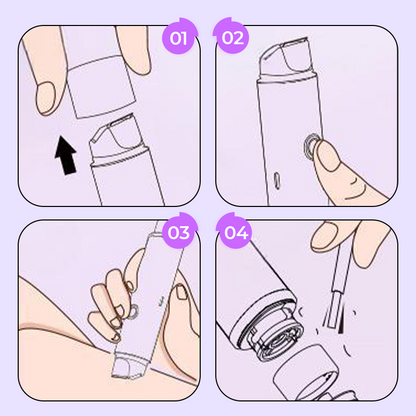 🪒48 % RABATT! 💜 Elektrisk kroppshårtrimmer med dobbelt hode – Vanntett, hypoallergenisk og perfekt for sensitiv hud! 🚿✨