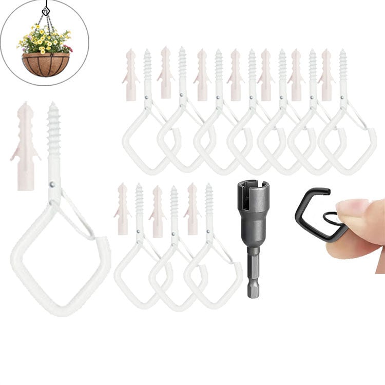 🛠️48 % RABATT NÅ! 🔒 20 stk. firkantede trykknappkroker – sikker lås, allsidig og slitesterk for bonsai, lys og dekor ✨