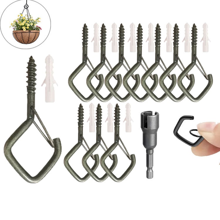 🛠️48 % RABATT NÅ! 🔒 20 stk. firkantede trykknappkroker – sikker lås, allsidig og slitesterk for bonsai, lys og dekor ✨