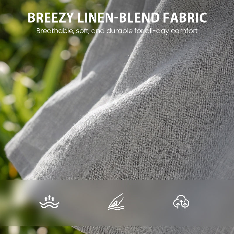 2-delt sett med hettegenser og bukse med løs passform til herre