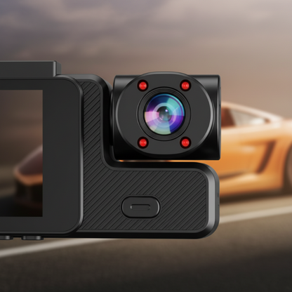 🔥 48 % rabatt 🚗 3-kanals Full HD 1080P dashbordkamera med Wi-Fi