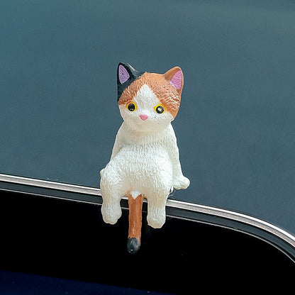 Søtt kattedekorasjon til bilens dashbord