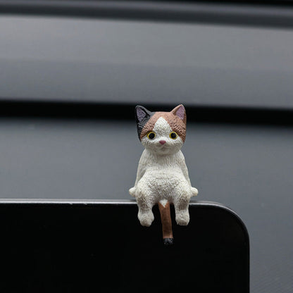 Søtt kattedekorasjon til bilens dashbord