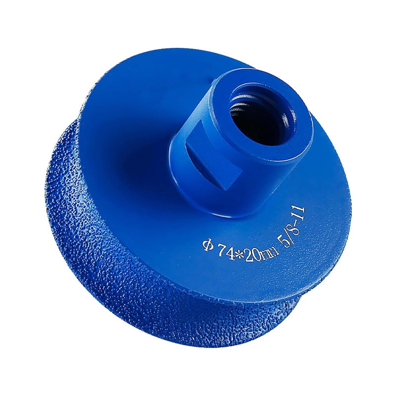 Konkav kantslipeskive for stein