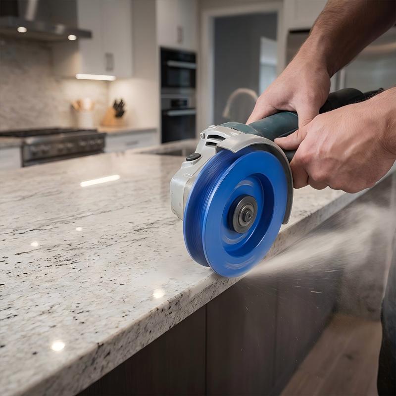 Konkav kantslipeskive for stein