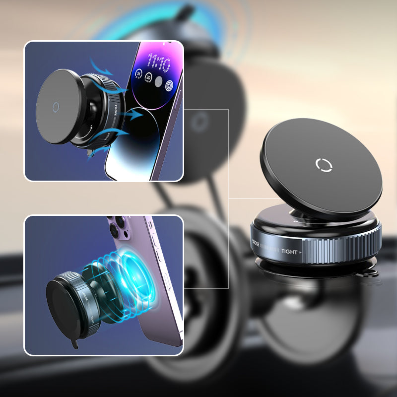 📱 48% RABATT! 360° Roterende Ventosus-telefonstøtte – Universell, Stabil Som Feste & Ingen Fravik! 🔄