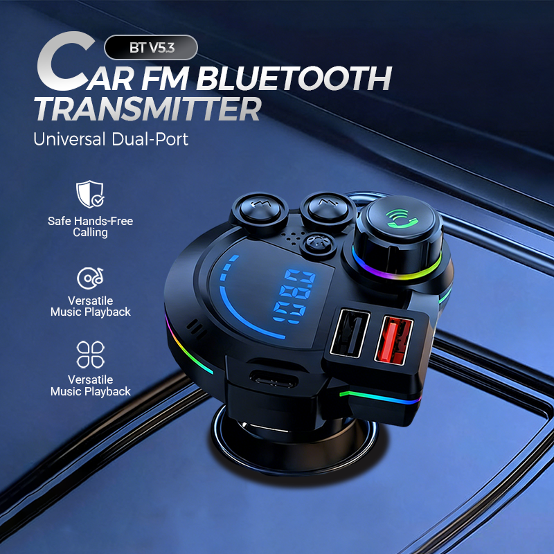 ⚡🚘 Koble den til én gang, så har bilen din Bluetooth, håndfri og to hurtigladere. 2026 FM-sender – introduksjonspris 48 % RABATT! 💥🎁