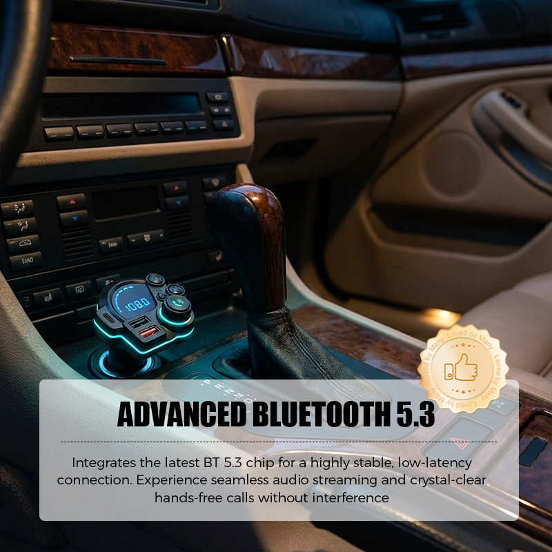 ⚡🚘 Koble den til én gang, så har bilen din Bluetooth, håndfri og to hurtigladere. 2026 FM-sender – introduksjonspris 48 % RABATT! 💥🎁