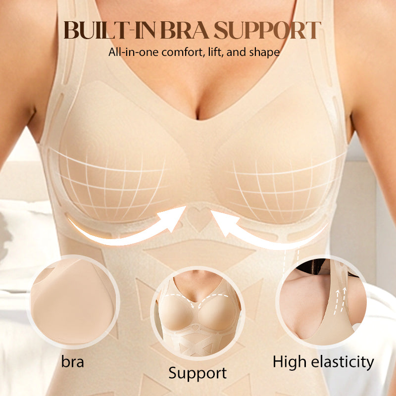 Sømløs kroppsformende camisole med innebygd BH