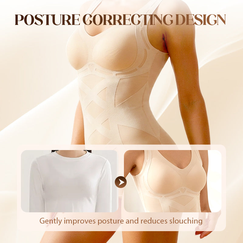 Sømløs kroppsformende camisole med innebygd BH