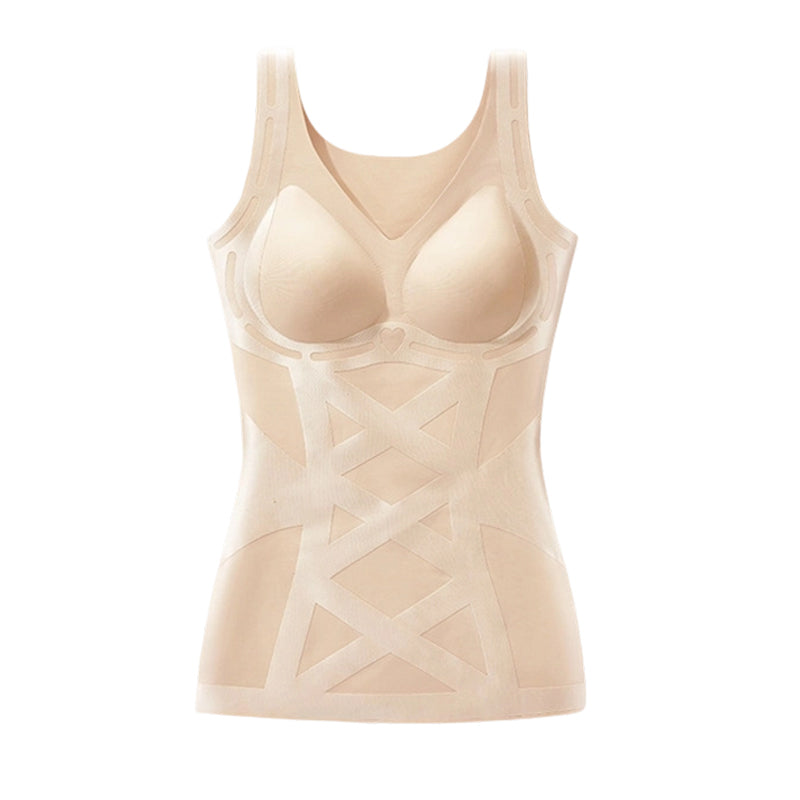 Sømløs kroppsformende camisole med innebygd BH