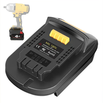 📢📢48% RABATT!! ⏰🔌 Litiumbatteriadapter for 18V batteriverktøy – enkel montering og stabil strømtilkobling