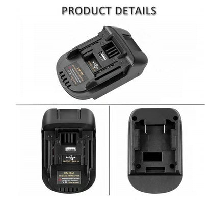 📢📢48% RABATT!! ⏰🔌 Litiumbatteriadapter for 18V batteriverktøy – enkel montering og stabil strømtilkobling