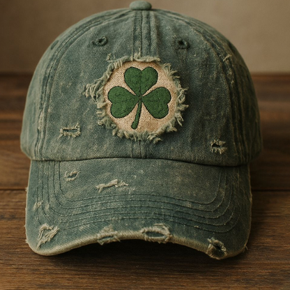 Vintage Distressed Shamrock baseballcaps