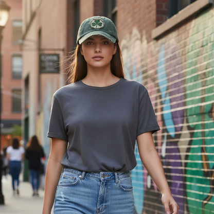 Vintage Distressed Shamrock baseballcaps