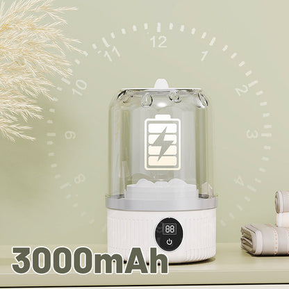 🎉 Nyttårsgave – 48 % RABATT! 🧺 Trådløs minivaskemaskin for undertøy: Dyprens + Bakteriereduksjon – Tryggere enn håndvask!