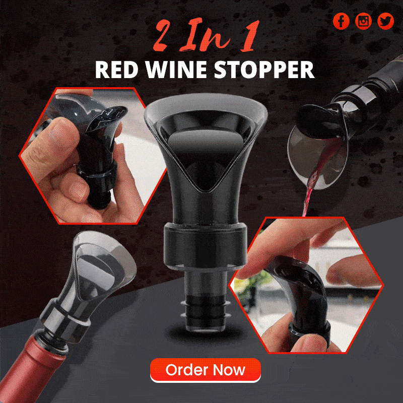 🍷 2-i-1 Vinbesparer – Vakuumpumpe og forsegler, Bevarer friskhet og aroma ✨