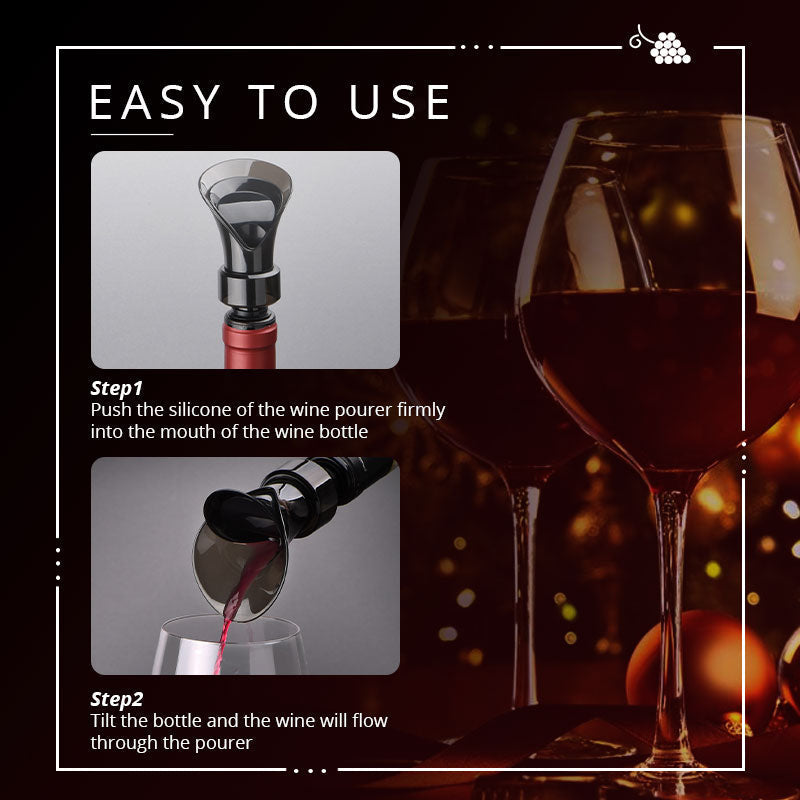🍷 2-i-1 Vinbesparer – Vakuumpumpe og forsegler, Bevarer friskhet og aroma ✨