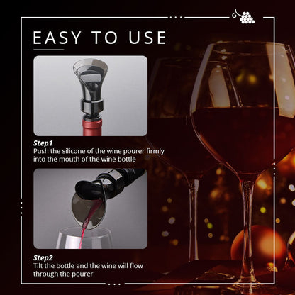 🍷 2-i-1 Vinbesparer – Vakuumpumpe og forsegler, Bevarer friskhet og aroma ✨