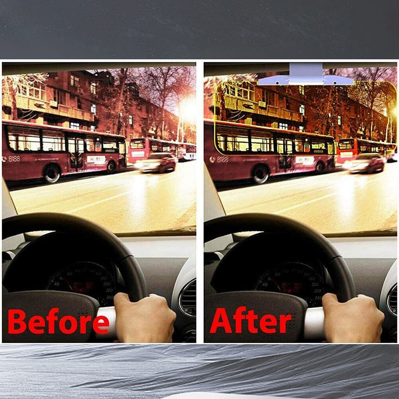 🚗 Anti-blendings solskjerm for bil – 2-i-1 dag/natt, justerbar, PVC. Tryggere kjøring i sol og mørke! ✨🛡️