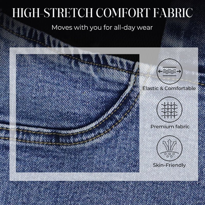 📢📢48 % RABATT!!⏰Damejeans med høy midje og stretch, flare